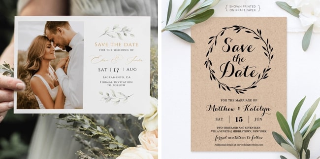 Affordable Save the Dates Templates