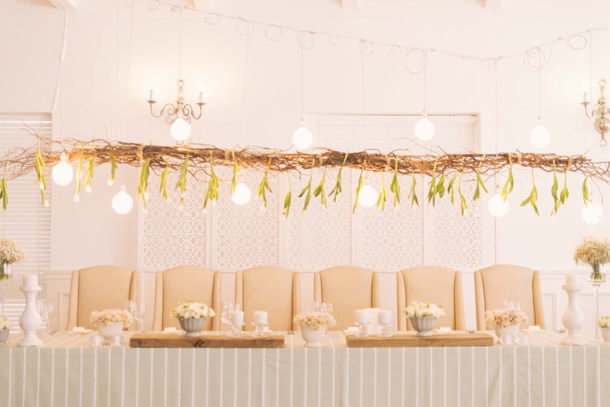 Hanging Tulip Wedding Decor