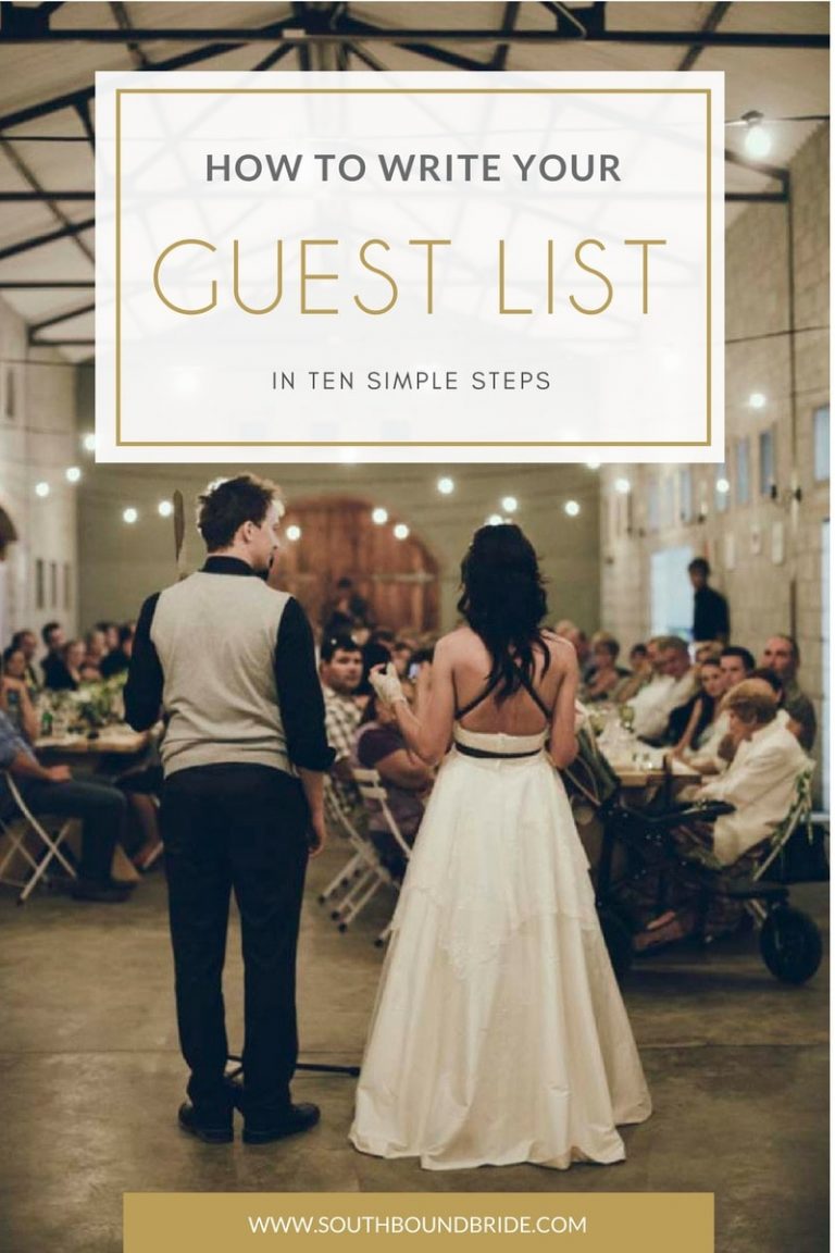 How to Write a Wedding Guest List in 10 Steps | SouthBound Bride