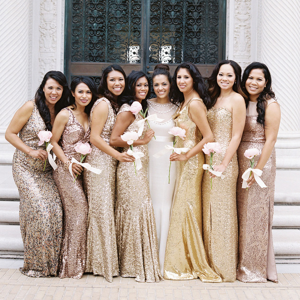 Sequin Bridesmaid Dresses