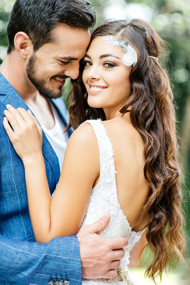 Bride in Boho Hairpiece | Credit: Leandri Kers | Featuring Miss Universe 2017 Demi-Leigh Nel-Peters