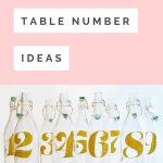 15 DIY Table Number Ideas