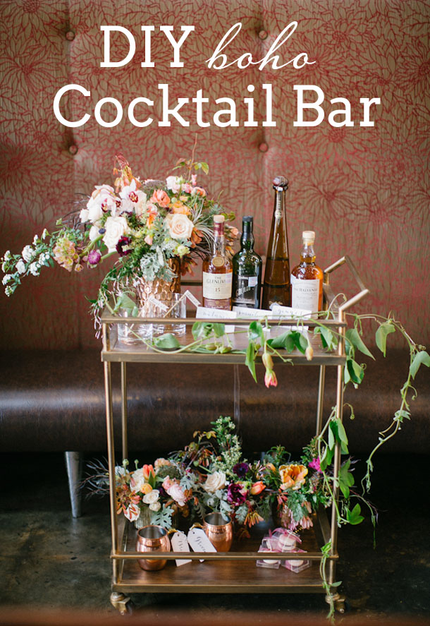 DIY Boho Cocktail Bar | SouthBound Bride