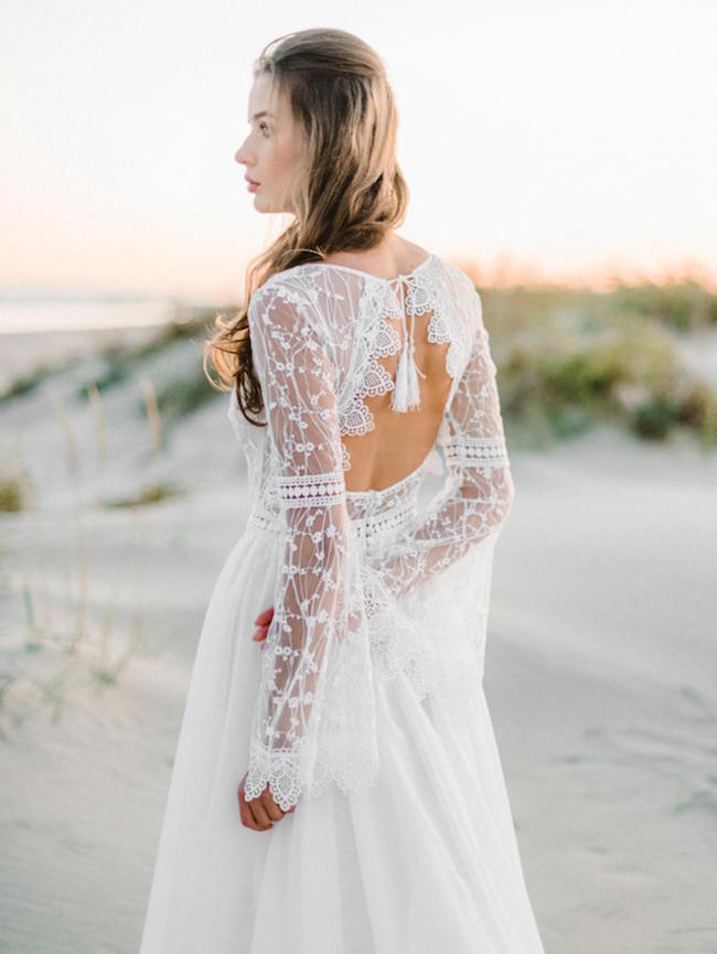 20 Romantic Bohemian Wedding Dresses from Etsy | SouthBound Bride