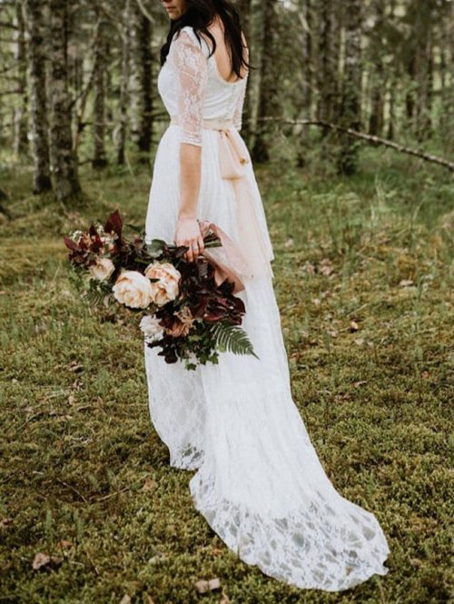 20 Romantic Bohemian Wedding Dresses from Etsy | SouthBound Bride