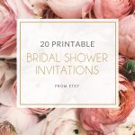 20 Perfectly Pretty Printable Bridal Shower Invitations