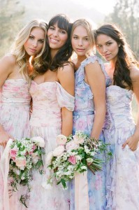 floral-print-pastel-bridesmaid-dresses (1)