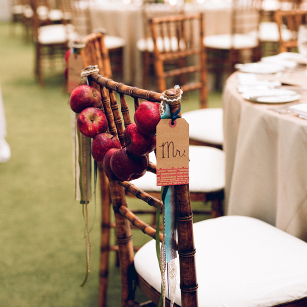 Apple Chair Swag | Fall Wedding Ideas | SouthBound Bride