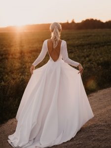 long sleeve wedding dresses from Etsy