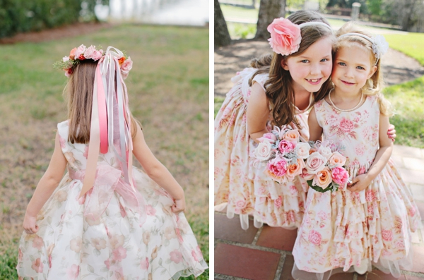 printed flower girl dresses