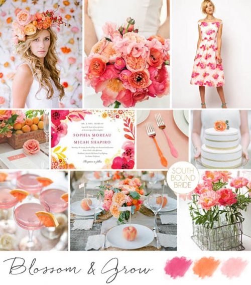 10 Bright Wedding Color Palettes | SouthBound Bride