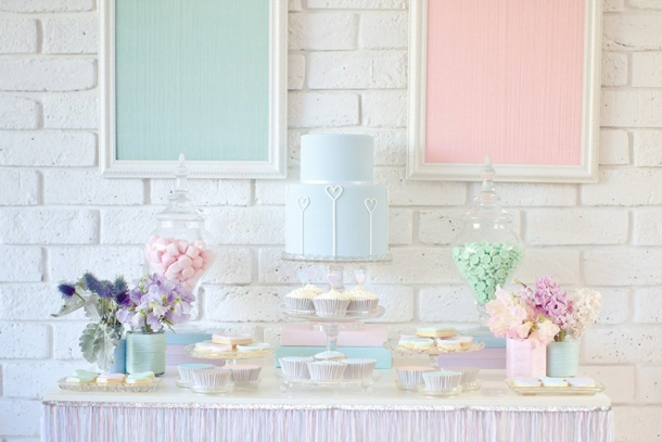 Pastel Dessert Table