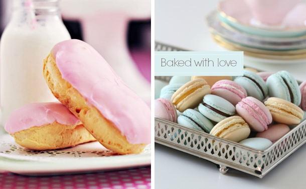 Pastel Eclairs & Pastel Macarons