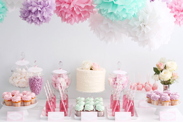 How to Style a Pastel Dessert Display