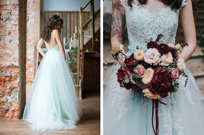 Pastel Wedding Dresses