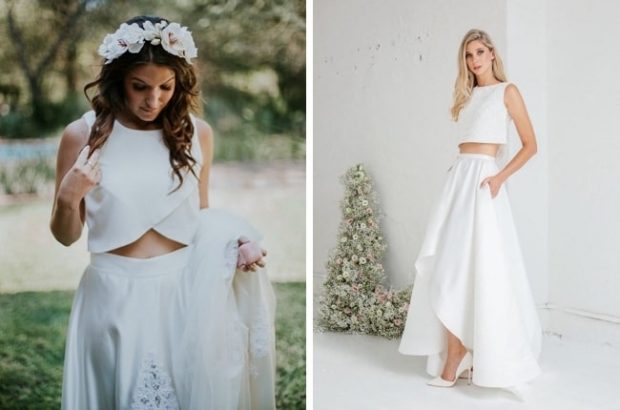 20 Gorgeous Two-piece Wedding Dresses | SouthBound Bride