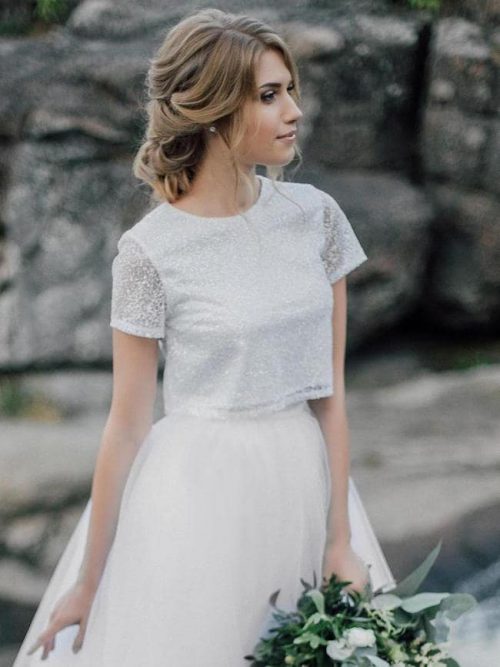 20 Gorgeous Two-piece Wedding Dresses | SouthBound Bride