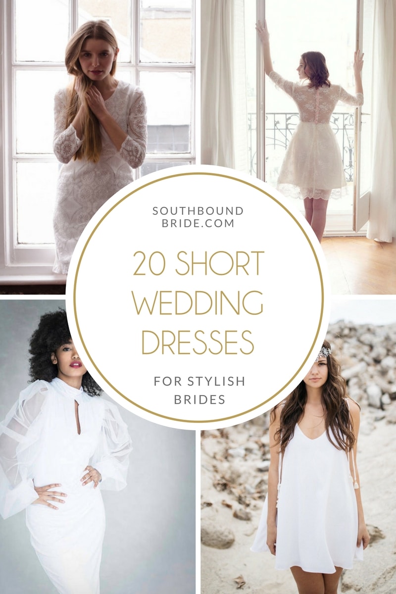 20 Stylish Short Wedding Dresses from Etsy | SouthBound Bride
