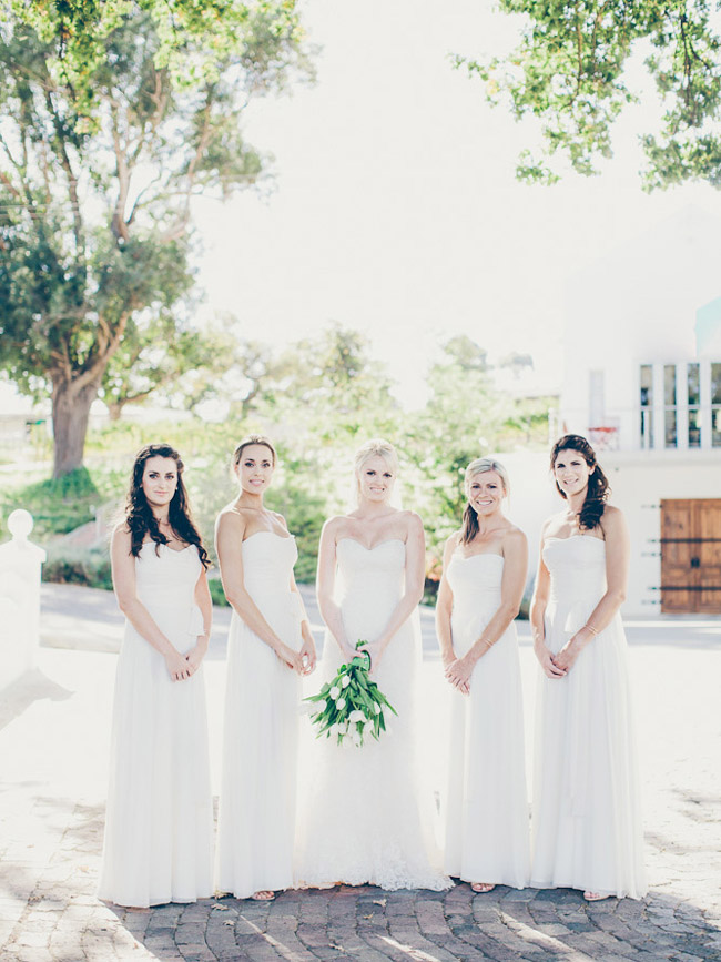 White Bridesmaid Dresses Trend
