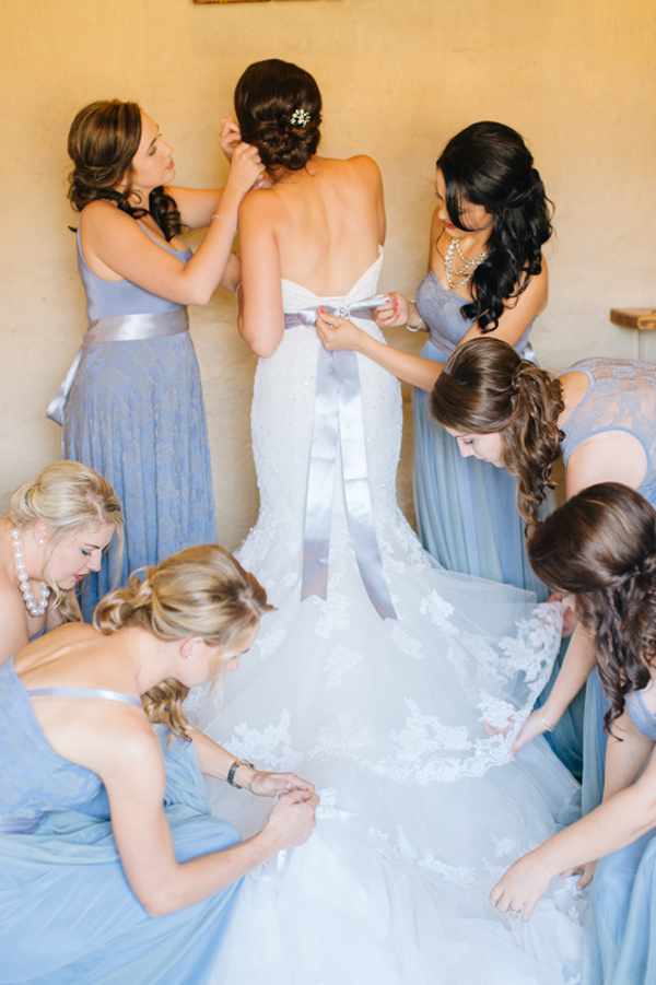 Serenity blue bridesmaid store dresses