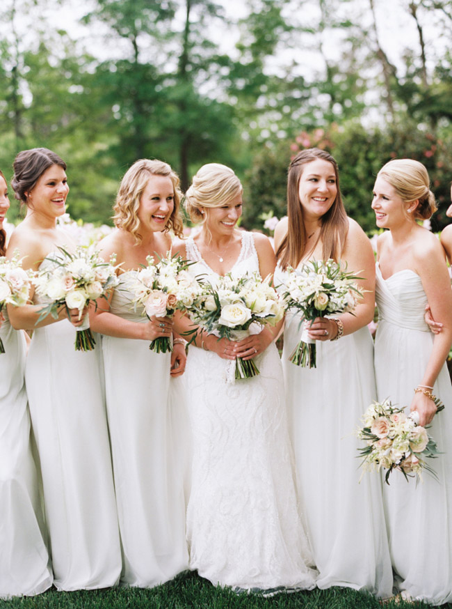 White Bridesmaid Dresses Trend