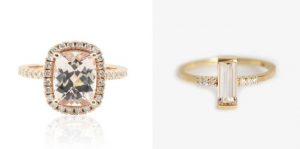 ROMANTIC MORGANITE ENGAGEMENT RINGS