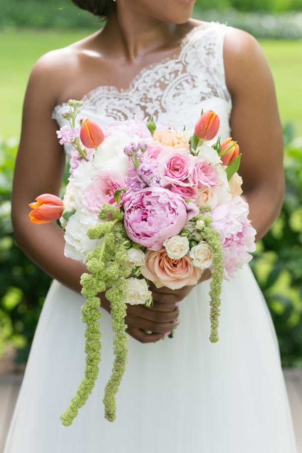 Peonie and Tulip Bridal Bouquet