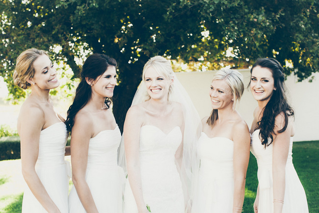 White Bridesmaids Dresses