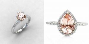 ROMANTIC MORGANITE ENGAGEMENT RINGS