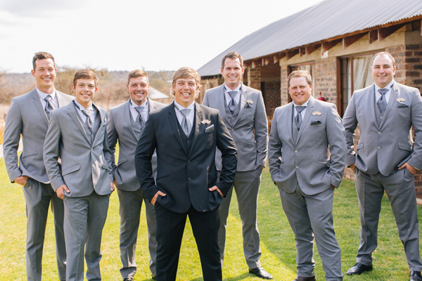 Grey Groomsmen Suits