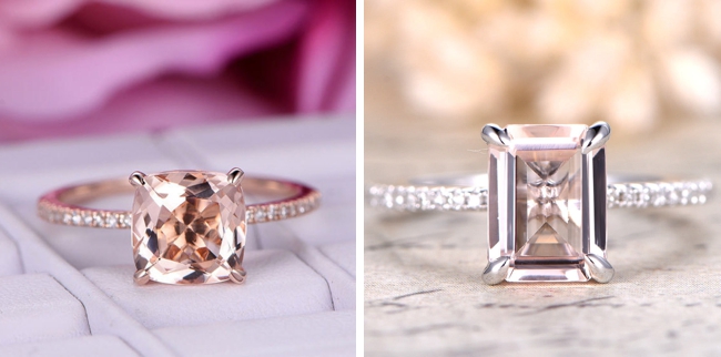 Engagement Rings with Morganite