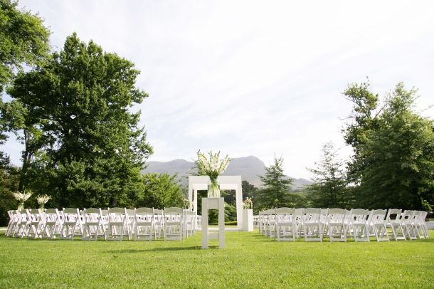 Outdoor Wedding Ceremony at Molenvliet