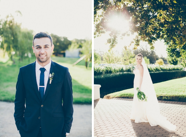 Bride and Groom Wedding Portraits by Fiona Clair