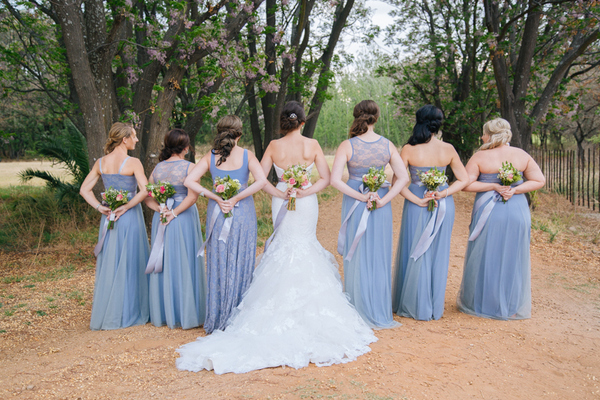 Rustic Blue Bridesmaid Dresses 8