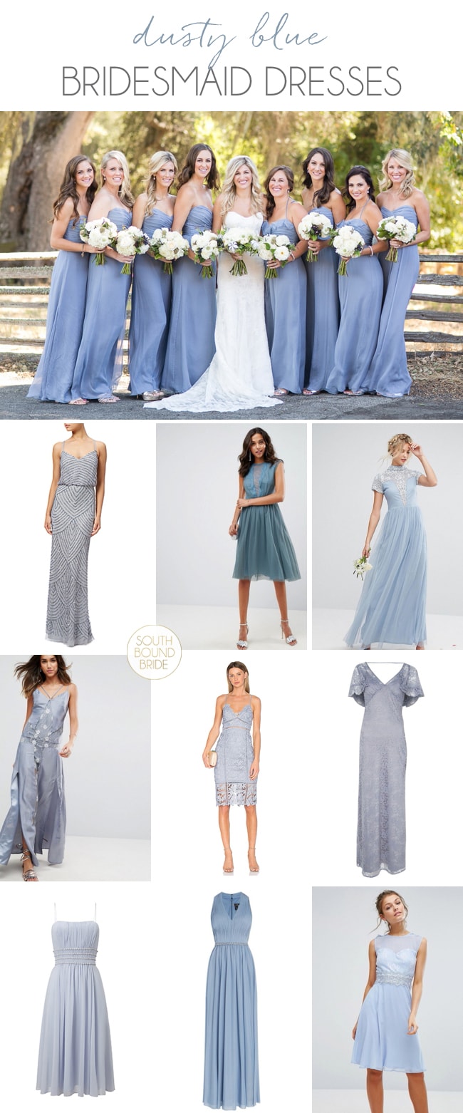 Dusty Blue Bridesmaid Dresses | SouthBound Bride