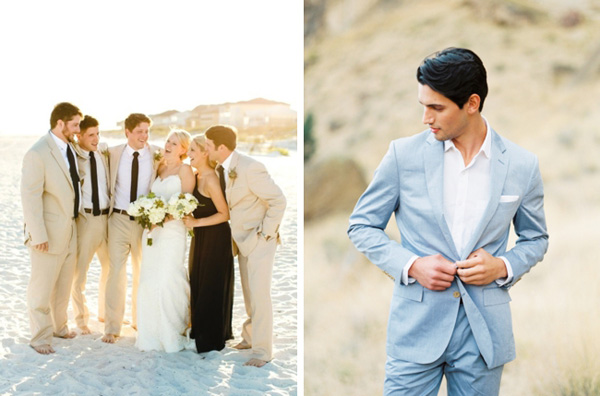 casual groom attire beach wedding