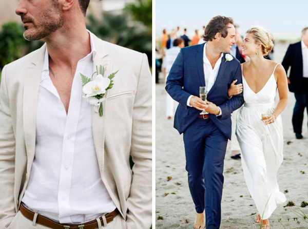 20 Beach Wedding Looks for Grooms Groomsmen SouthBound Bride