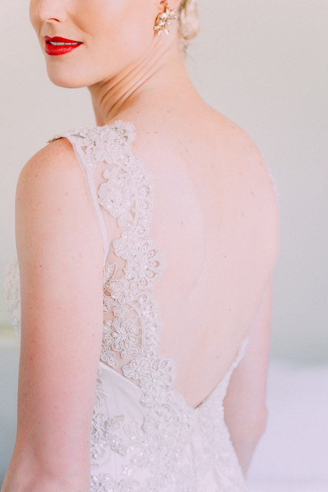 Open Back Lace Wedding Dress