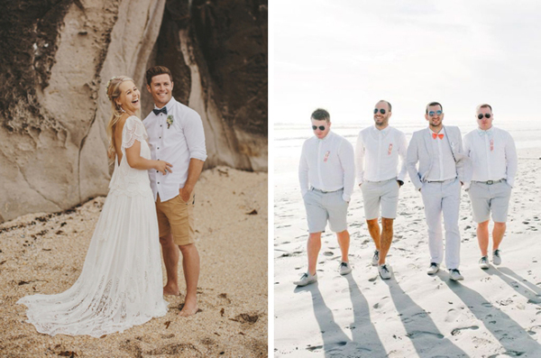 beach wedding wear