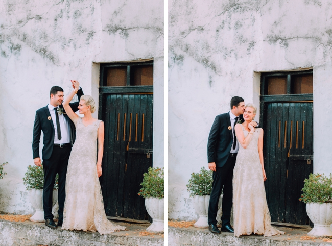 Elegant Bride and Groom at Dairy Shed