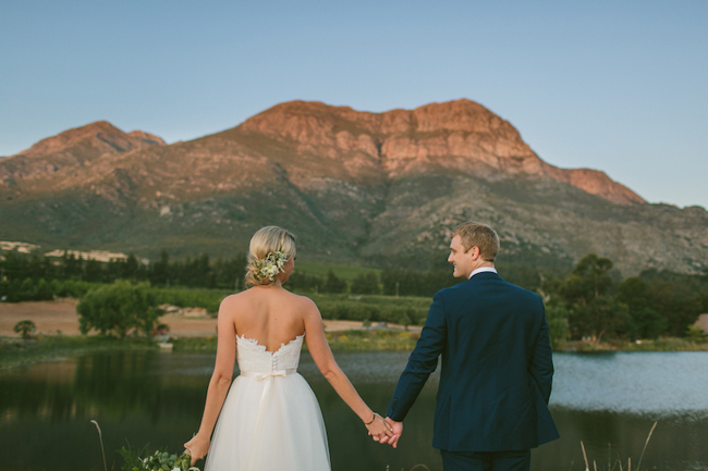 Romantic Golden Hour Wedding Portrait by Kristi Agier Photography