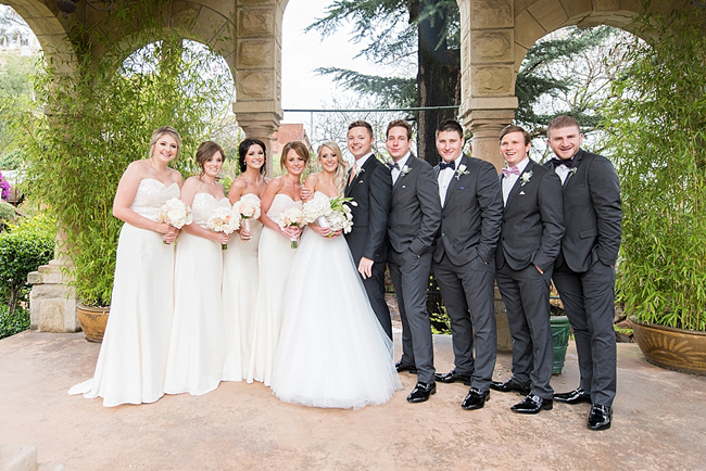 Black and White Wedding Party