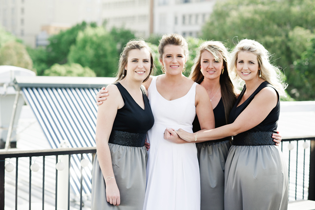 Modern Black and Grey Bridesmaids Dresses