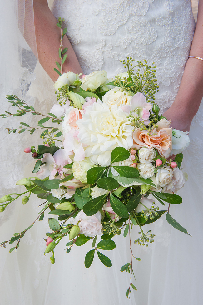 Blush and White Bridal Bouquet