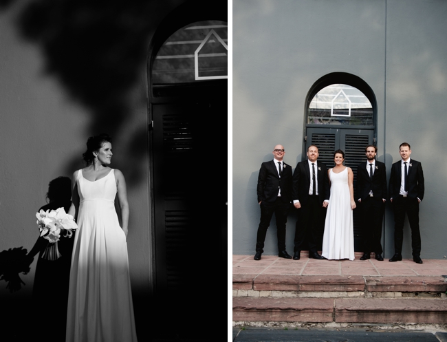 Modern Inner City Black and White Wedding