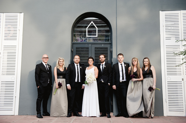 Black and White Inner City Wedding 