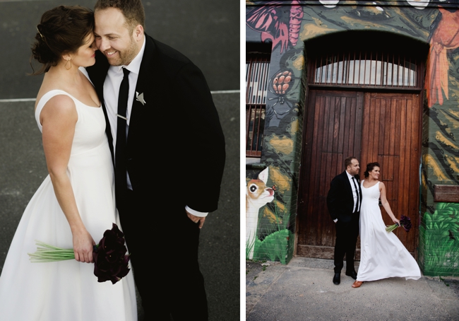 Bride with Black Lillies