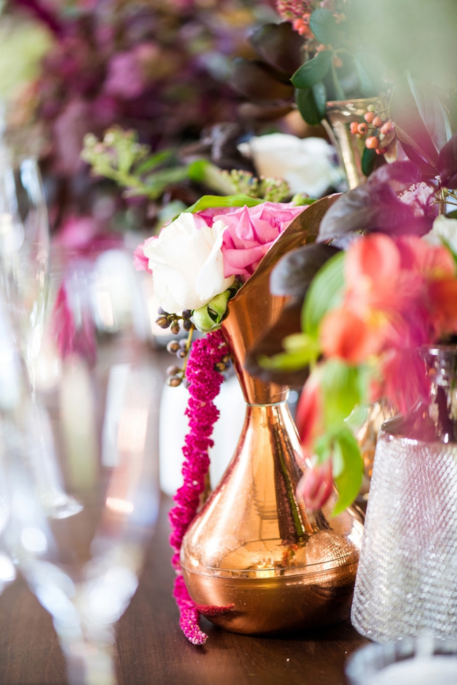 Pink and Gold Floral Arrangements