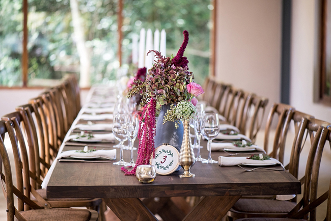 Berry-Tones Wedding Decor at The Glades