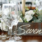 Industrial Chic Wedding Table Numbers